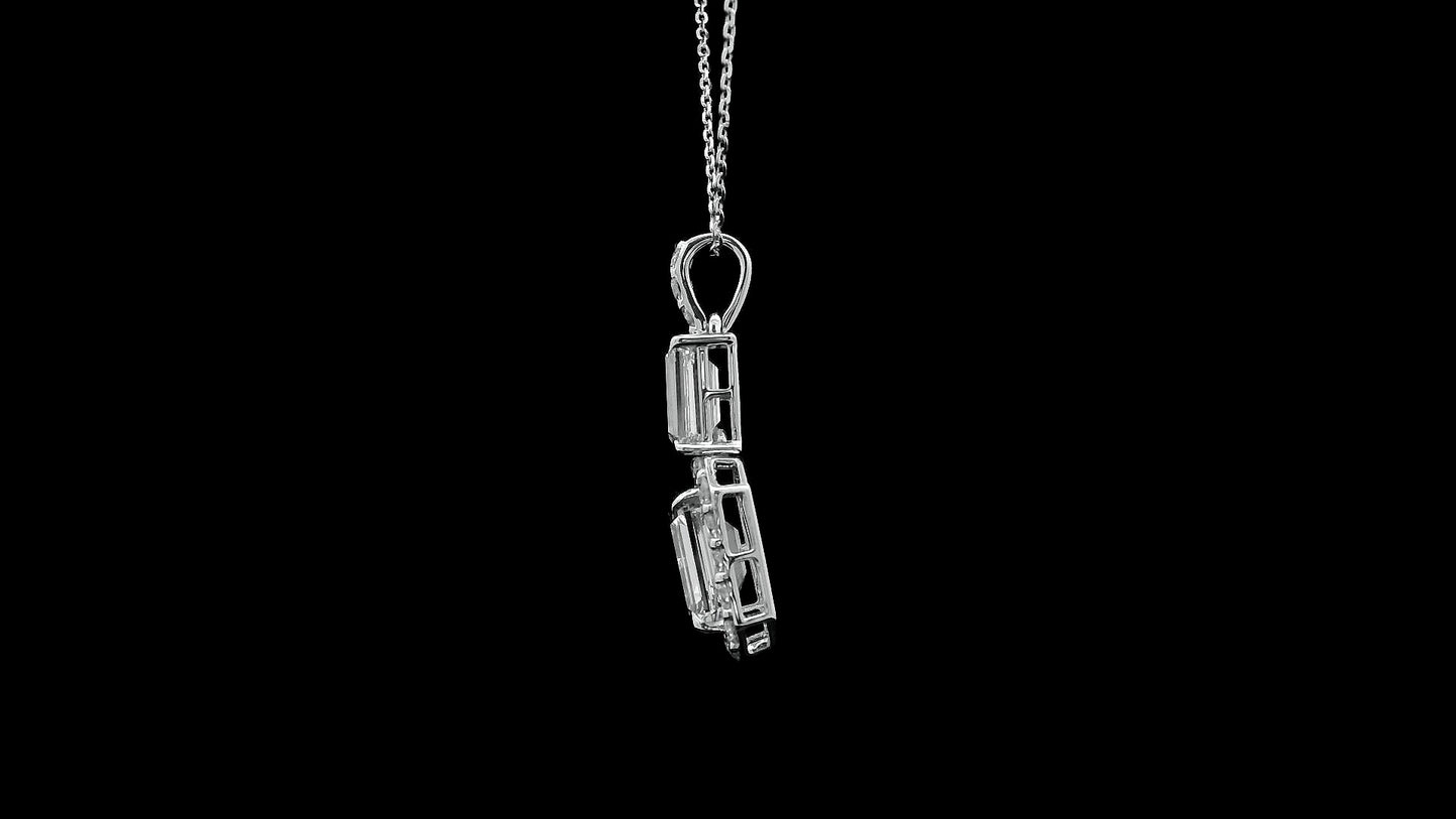 3.61 Carats Lab Grown Diamond 14K Gold Pendant
