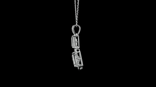 3.61 Carats Lab Grown Diamond 14K Gold Pendant