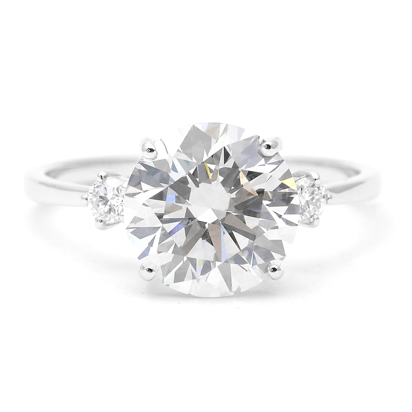 3.22 Carats Lab Grown Diamond 14K Gold Ring