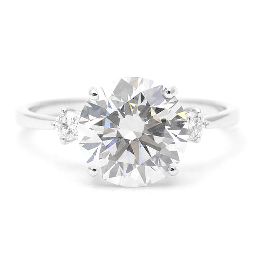3.22 Carats Lab Grown Diamond 14K Gold Ring