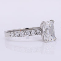 2.31 Carats Lab Grown Diamond 950 Platinum Ring