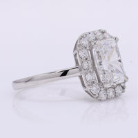 2.47 Carats Lab Grown Diamond 950 Platinum Ring
