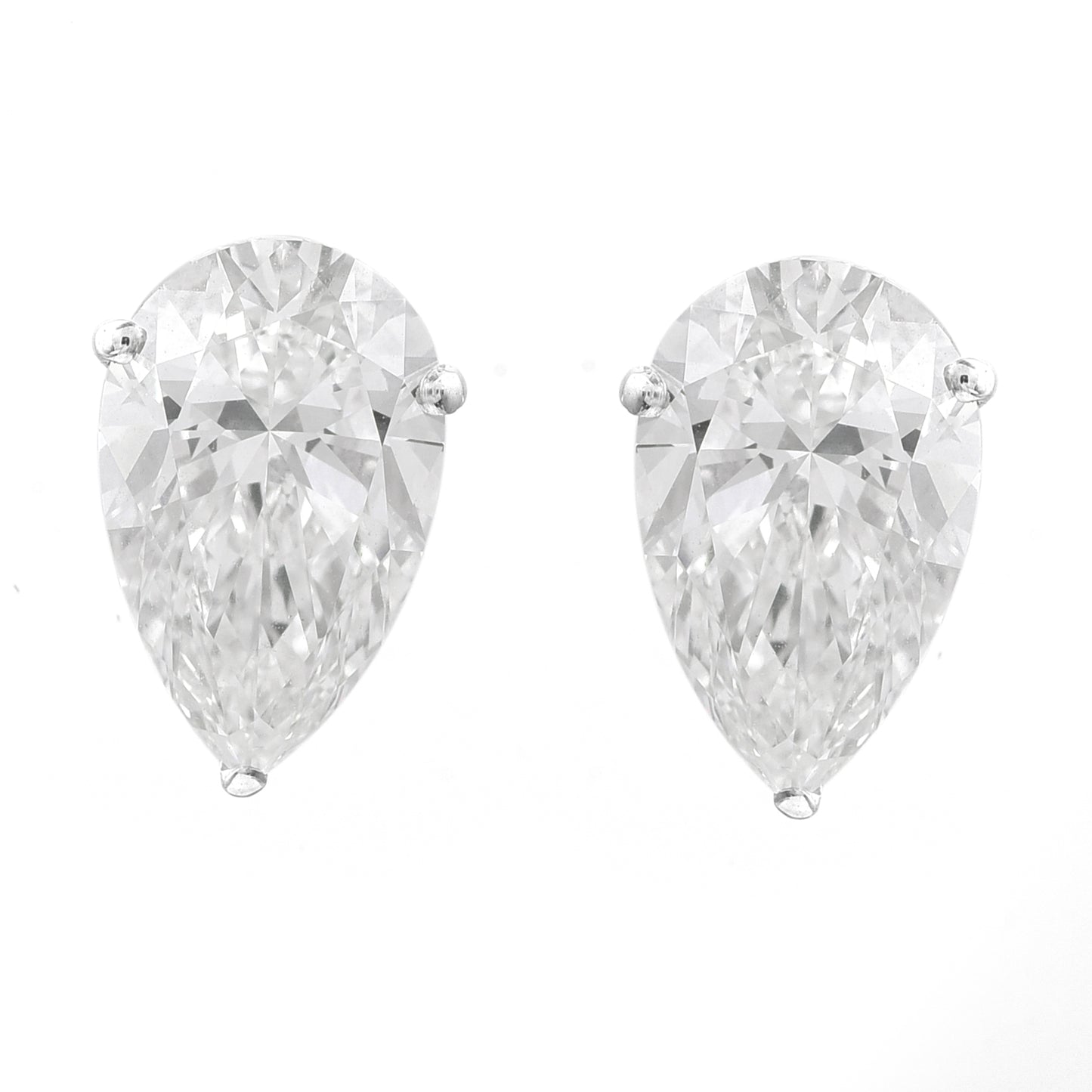 4.03 Carats Lab Grown Diamond 14K Gold Earrings