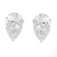 4.03 Carats Lab Grown Diamond 14K Gold Earrings