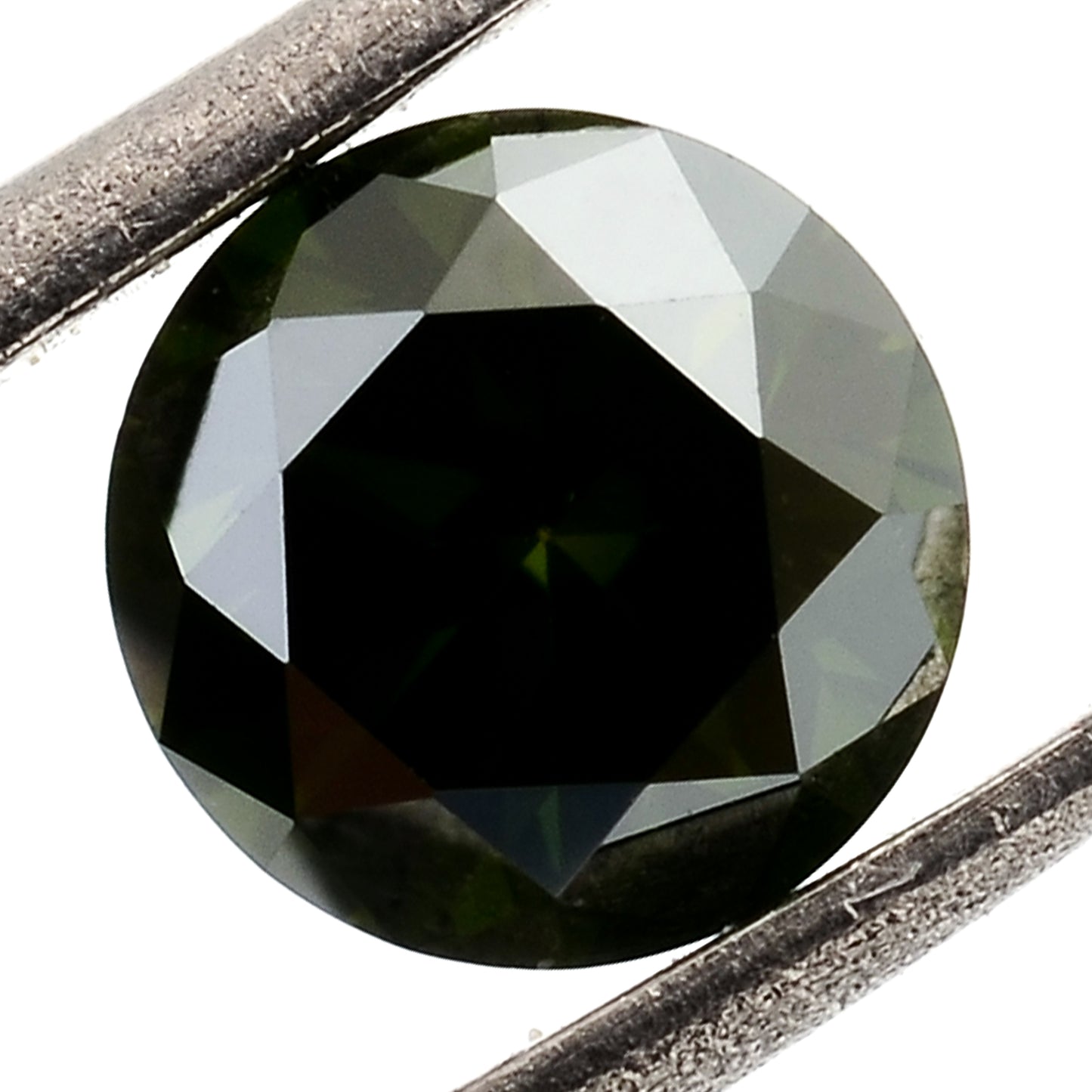 0.51 Green Diamond Round Loose Gemstone