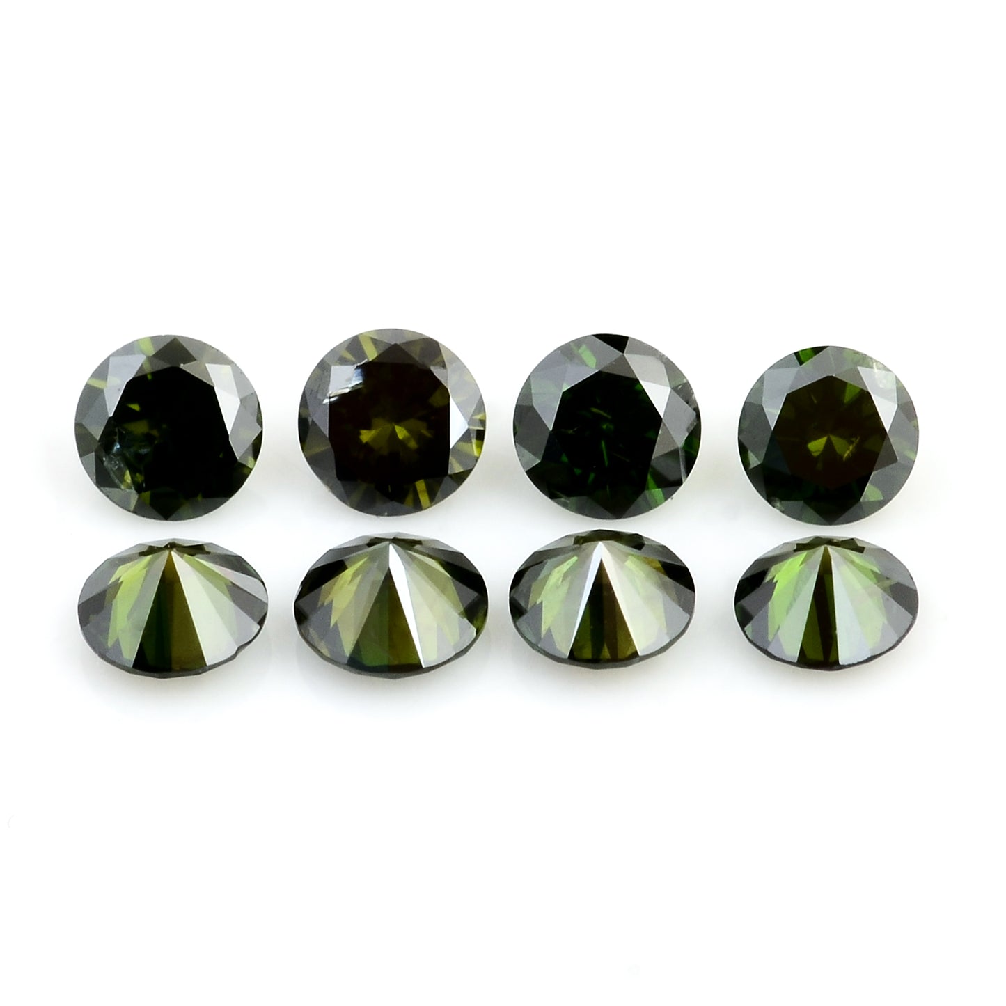 0.80 Green Diamond Round Loose Gemstone