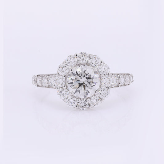 2.15 Carats Lab Grown Diamond 14K Gold Ring