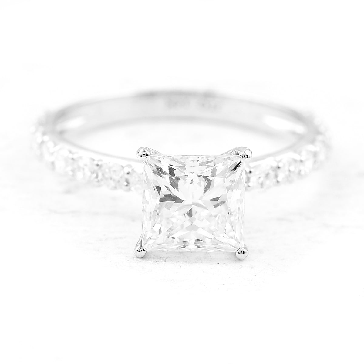 2.38 Carats Lab Grown Diamond 14K Gold Ring