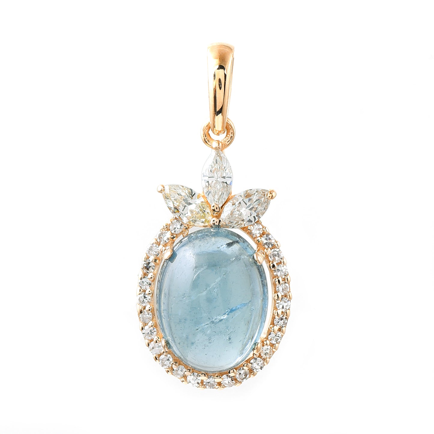2.52 Ct Oval Tourmaline 14K Gold Pendant