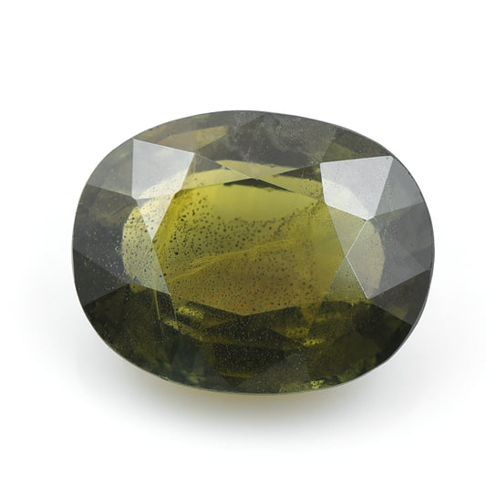 6.72 Natural Corundum Green Sapphire Rectangular Cushion Mixed Cut Gemstone