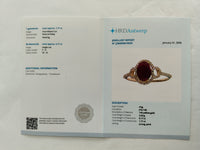 1.88 Ct Oval Mixed Cut Natural Ruby 14K Gold Ring
