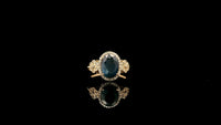 2.01 Ct Oval Natural Sapphire 14K Gold Ring