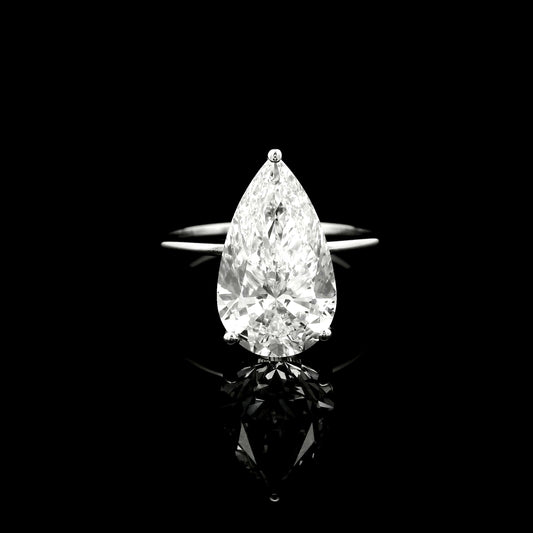 4.40 Carats Lab Grown Diamond 14K Gold Ring