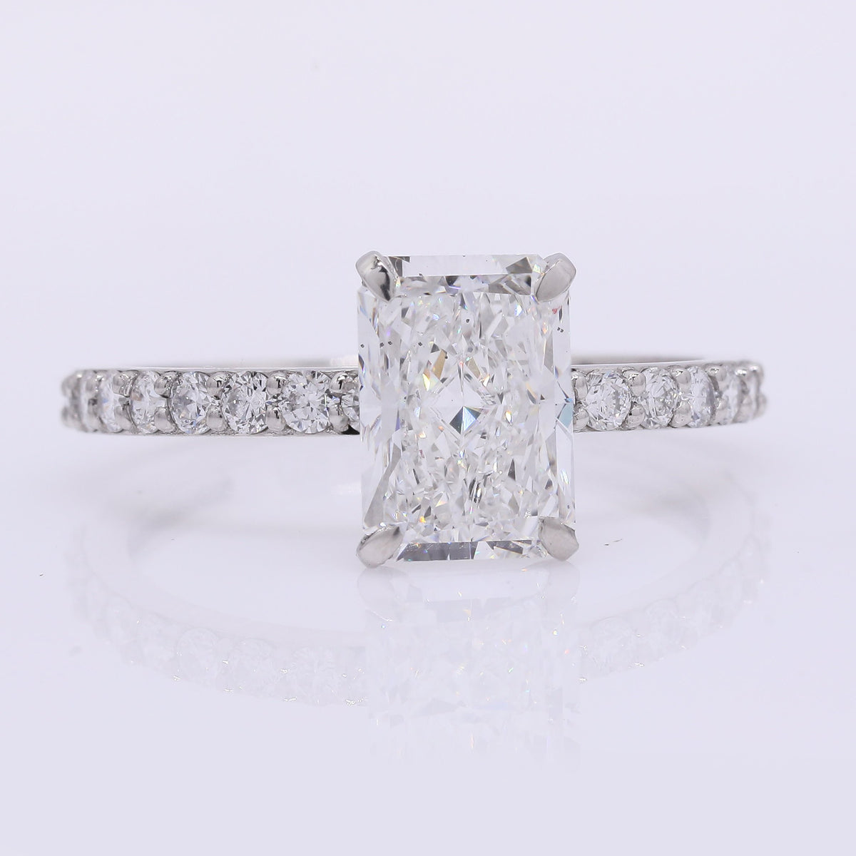 2.39 Carats Lab Grown Diamond 950 Platinum Ring