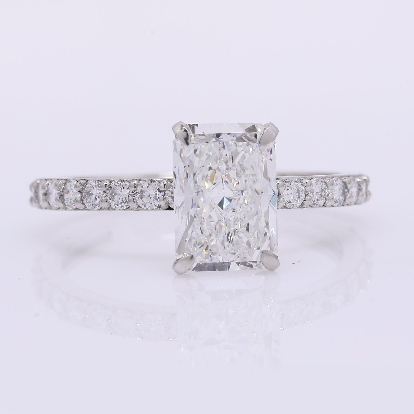 2.39 Carats Lab Grown Diamond 950 Platinum Ring