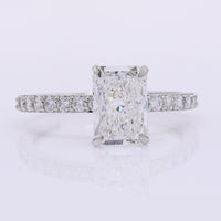 2.39 Carats Lab Grown Diamond 950 Platinum Ring