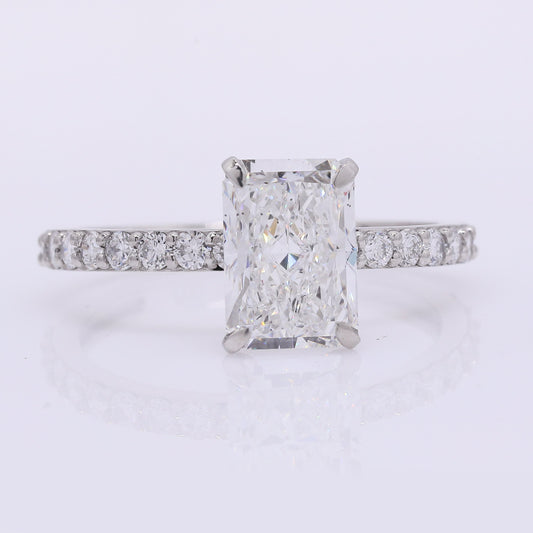 2.39 Carats Lab Grown Diamond 950 Platinum Ring
