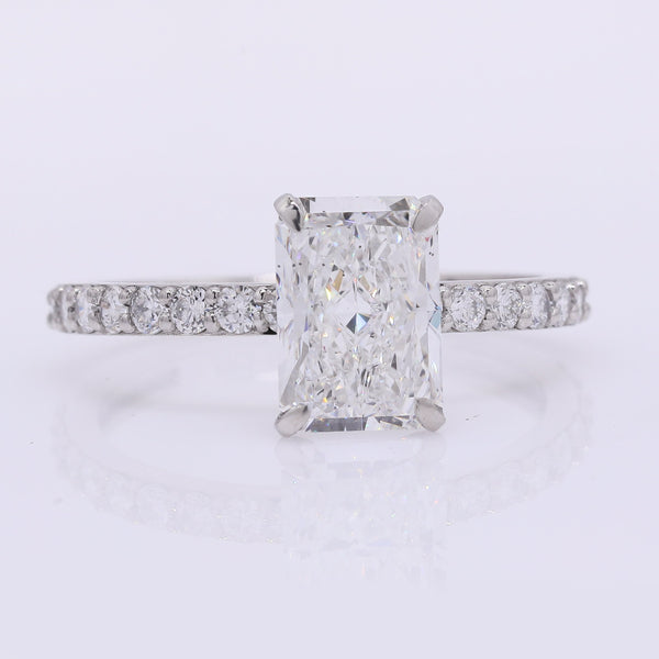 2.39 Carats Lab Grown Diamond 950 Platinum Ring
