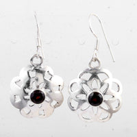 2.07 Ct Garnet 925 Sterling Silver Earrings