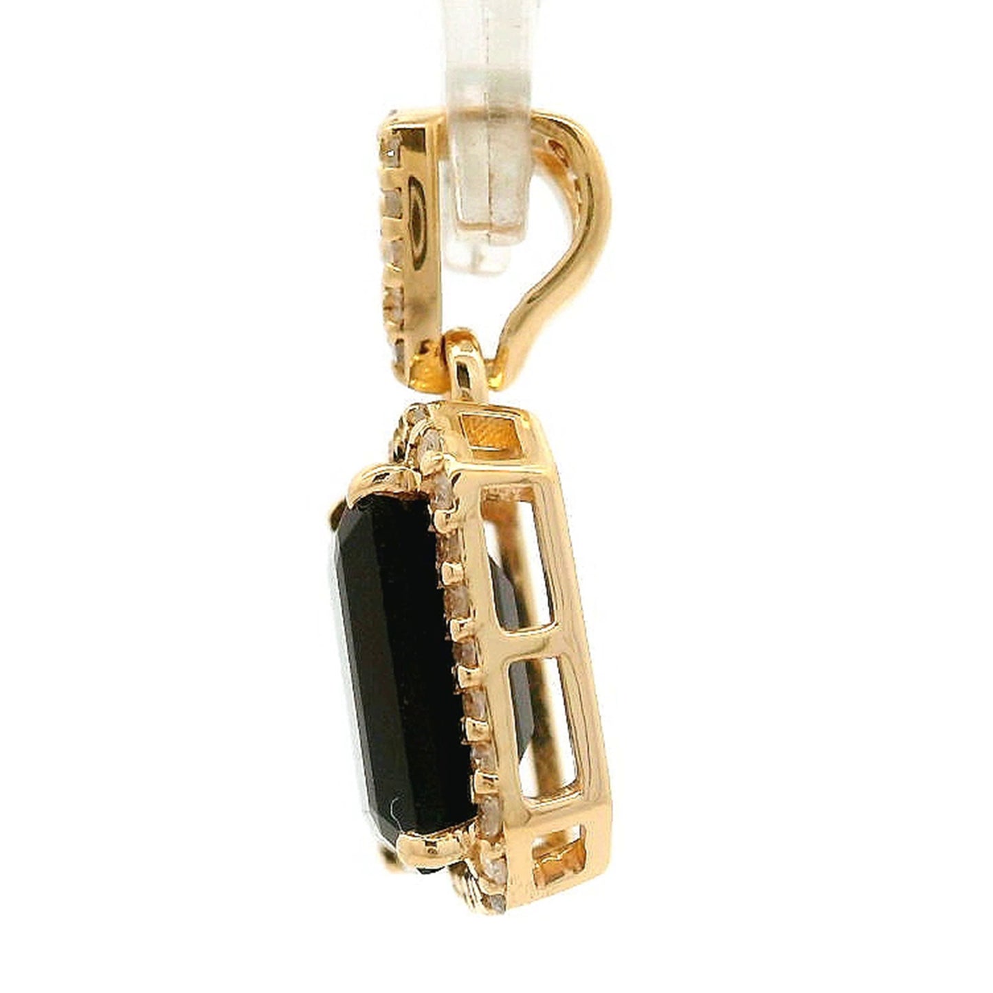 1.62 Ct Octagon Tourmaline 14K Gold Pendant