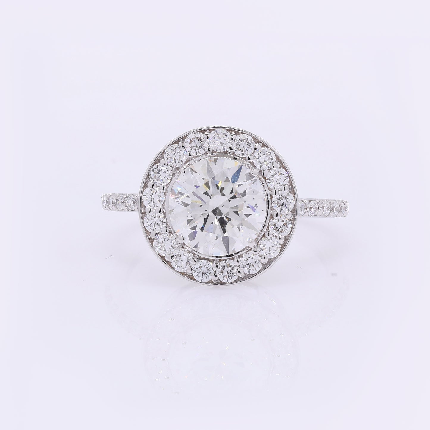 2.71 Carats Lab Grown Diamond 14K Gold Ring