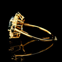 2.49 Ct Oval Sapphire 14K Gold Ring