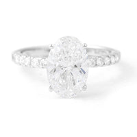 3.05 Carats Lab Grown Diamond 14K Gold Ring