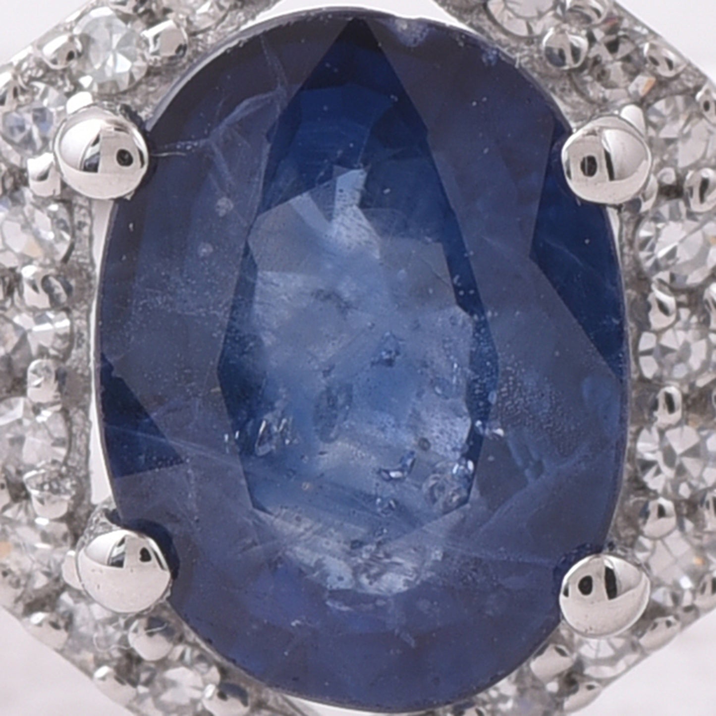 1.39 Ct Oval Mixed Cut Natural Sapphire 950 Platinum Ring