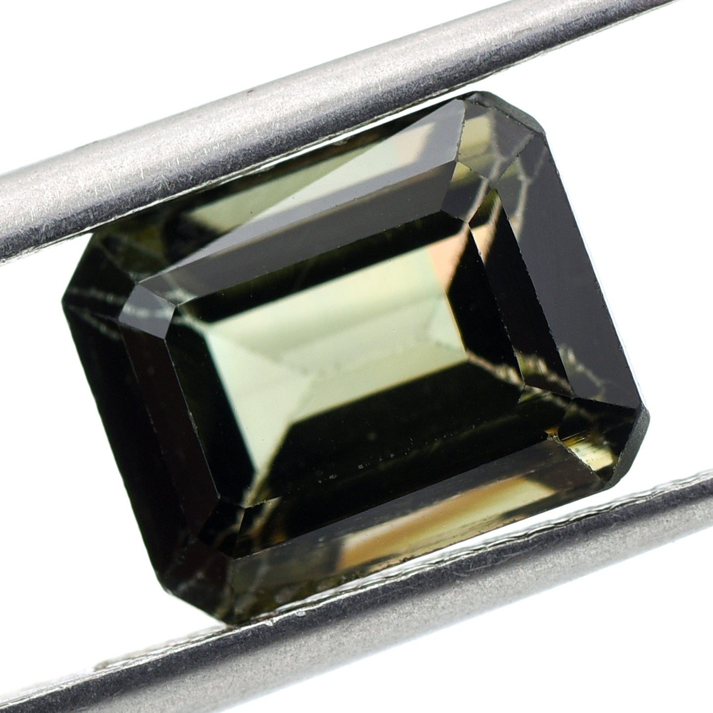 4.16 Natural Tourmaline Verdelite Emerald Cut Gemstone