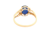 3.06 Ct Oval Sapphire 14K Gold Ring