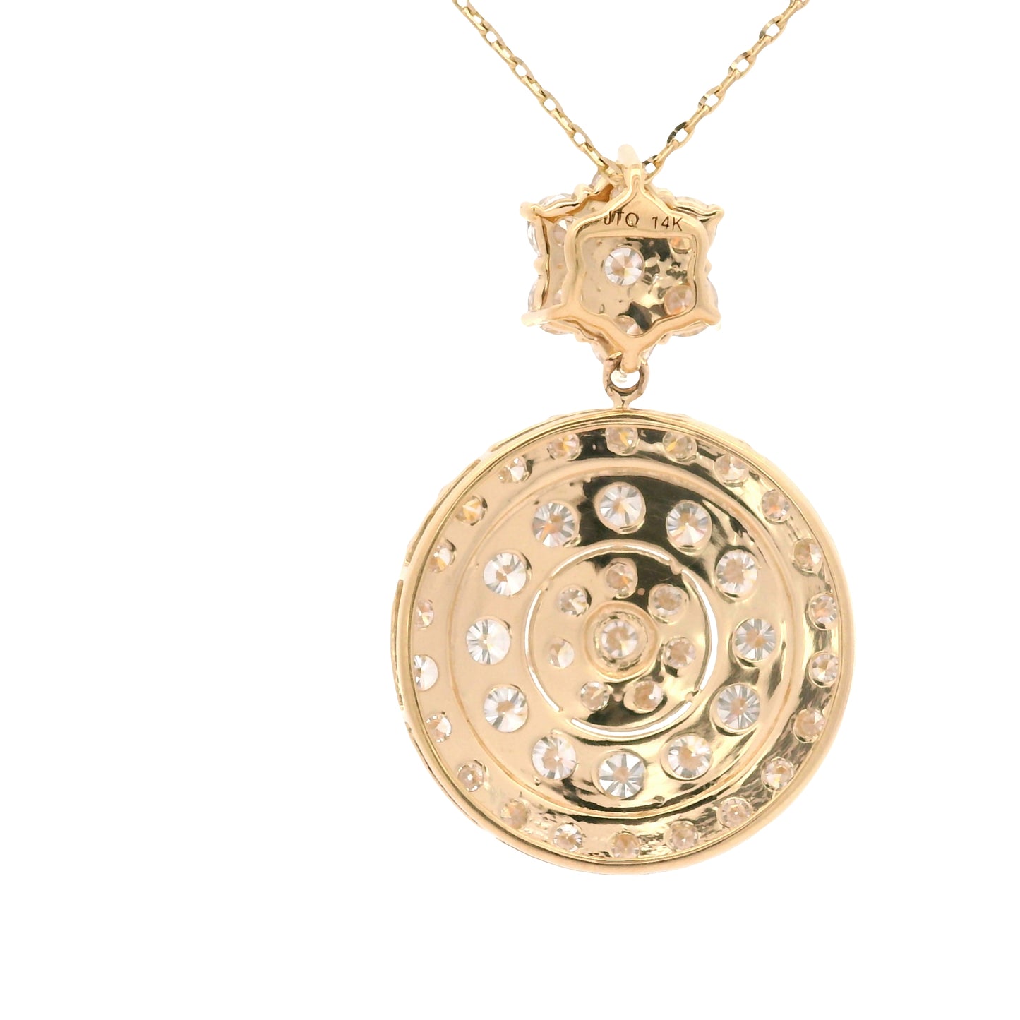 2.39 Carats Lab Grown Diamond 14K Gold Pendant