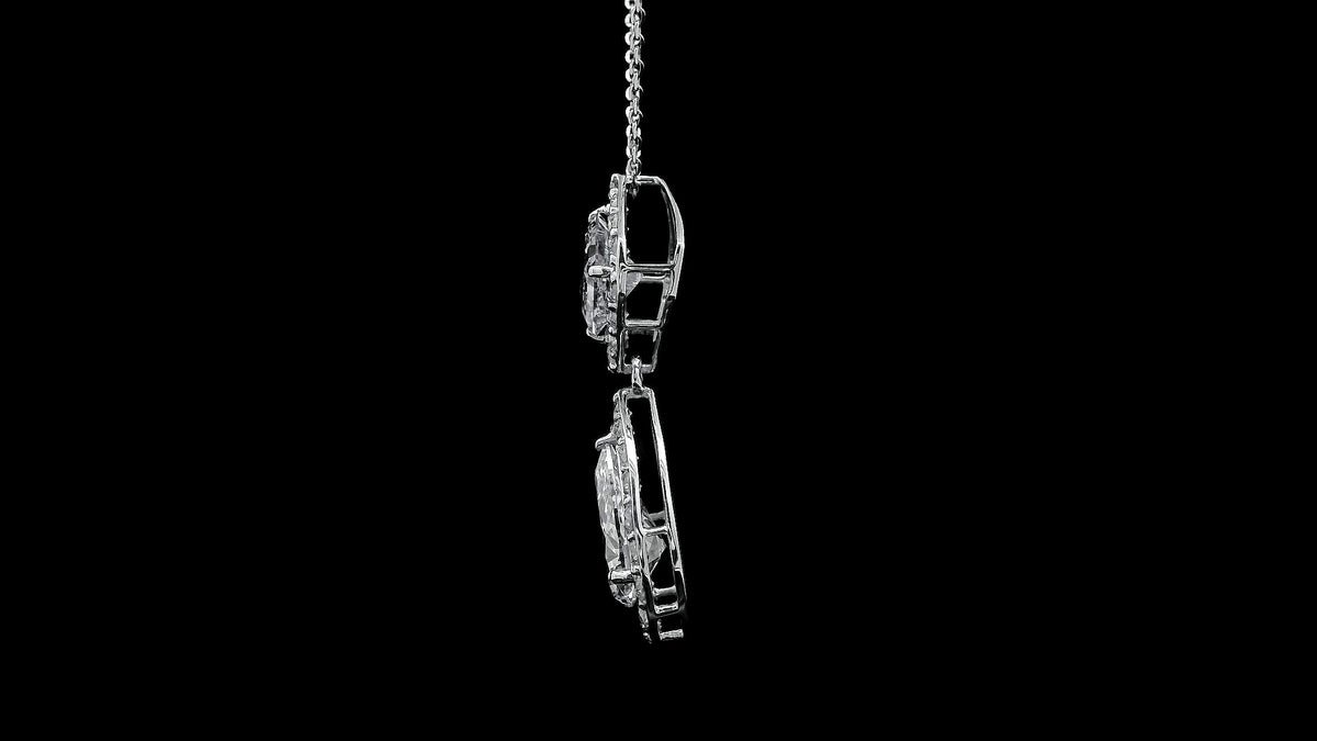 3.22 Carats Lab Grown Diamond 14K Gold Pendant