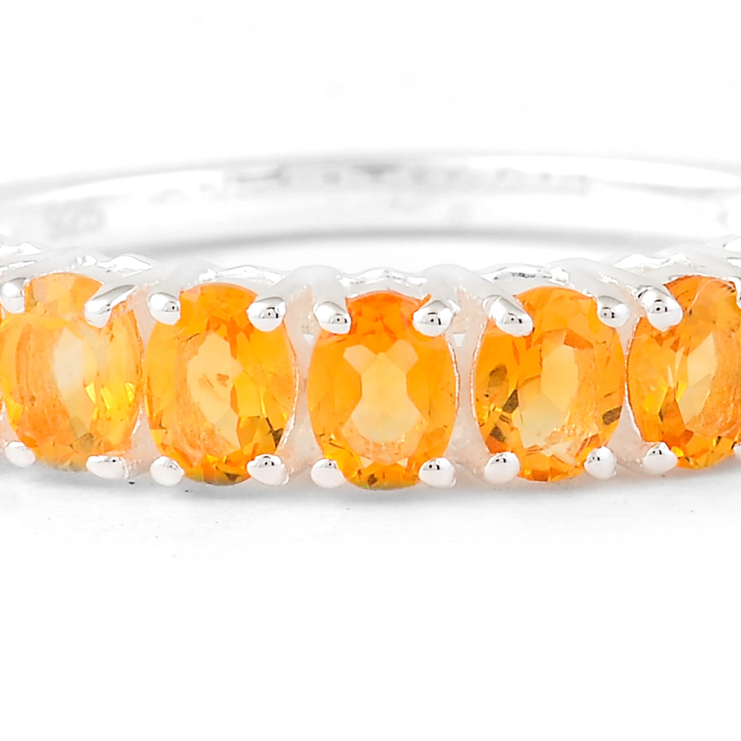 1.69 Ct Oval Citrine 925 Sterling Silver Ring
