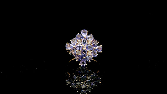 2.54 Ct Pear Tanzanite 14K Gold Ring