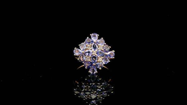 2.54 Ct Pear Tanzanite 14K Gold Ring