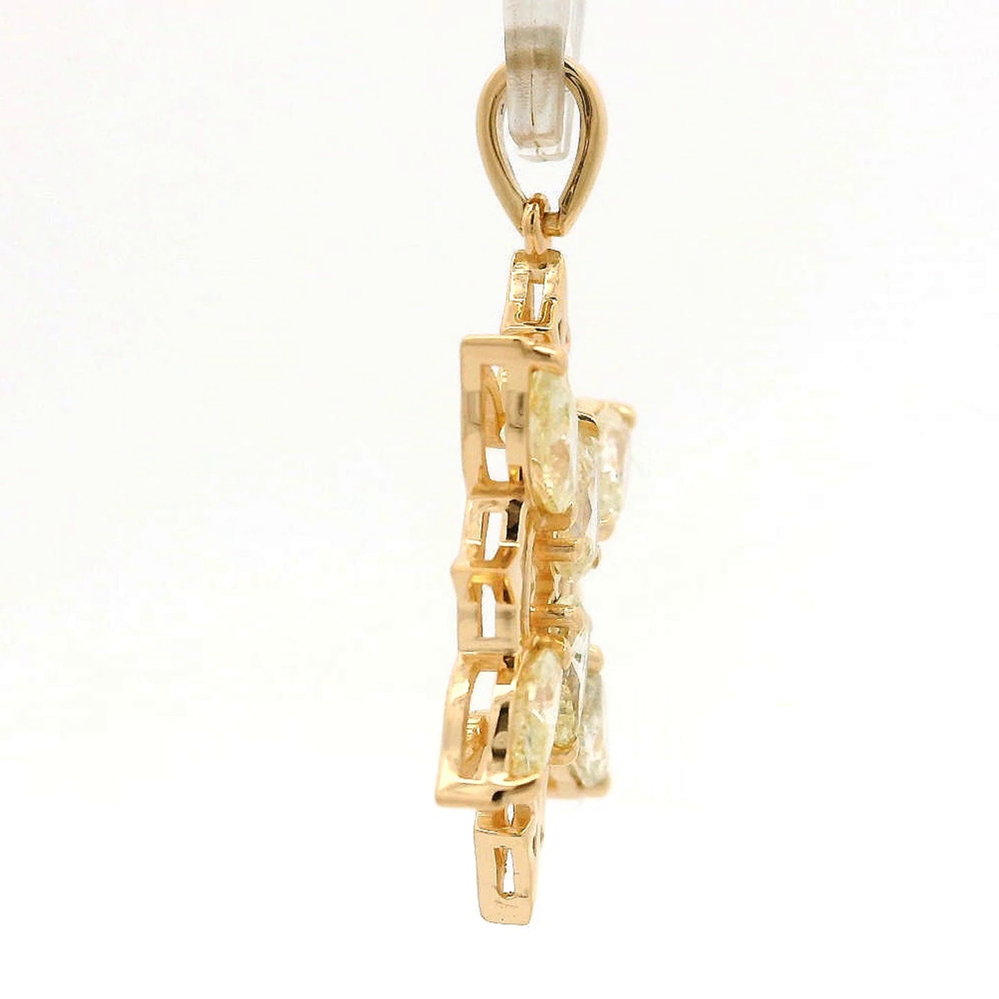 1.18 Ct Pear Diamond 14K Gold Pendant