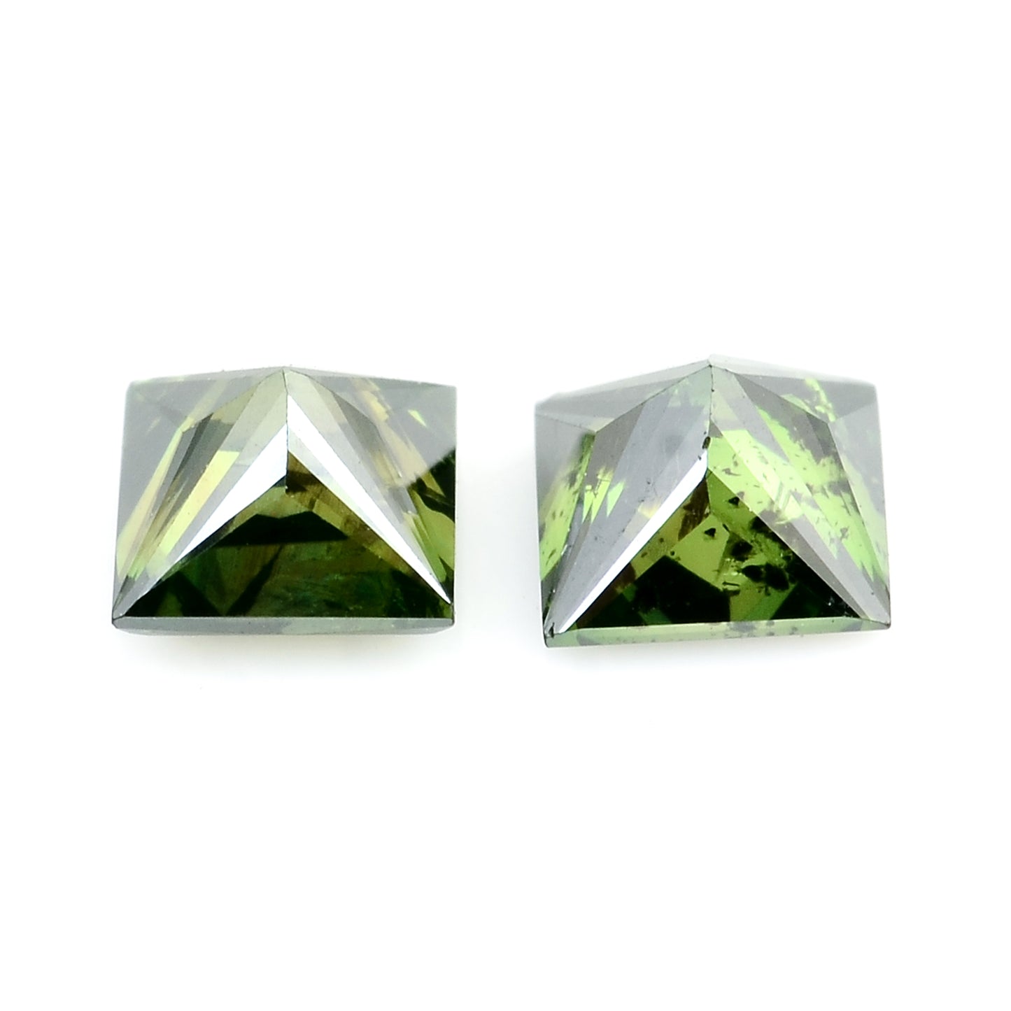 0.58 Green Diamond Sqaure Loose Gemstone