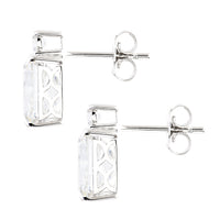 5.68 Carats Lab Grown Diamond 14K Gold Earrings