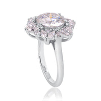 4.55 Ct Round Moissanite 925 Sterling Silver Ring