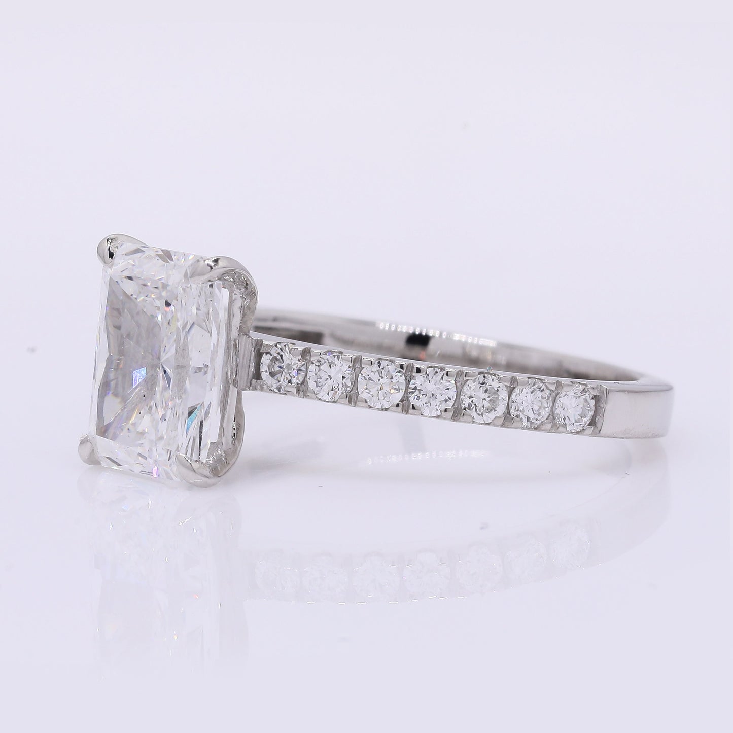 2.29 Carats Lab Grown Diamond 950 Platinum Ring