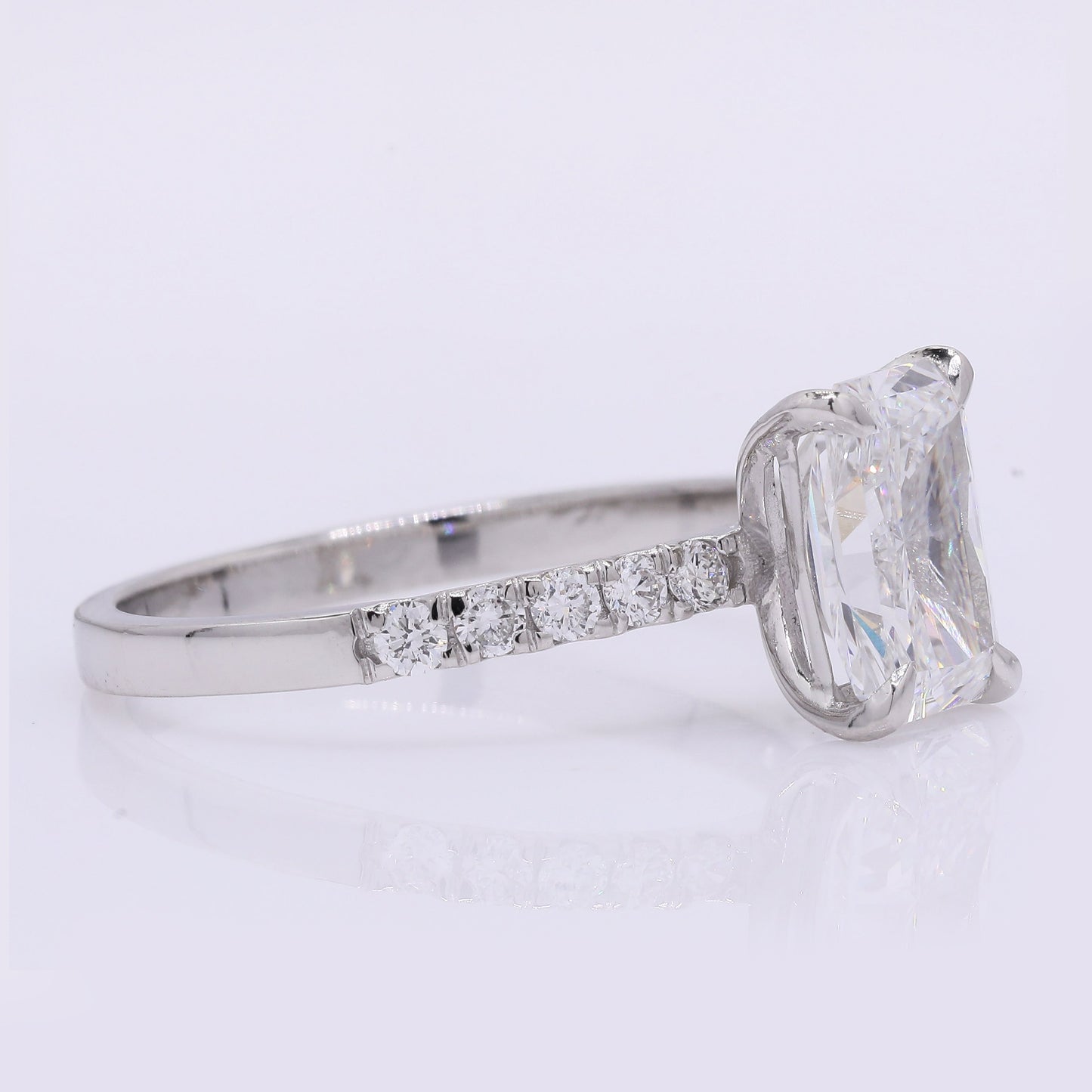 2.18 Carats Lab Grown Diamond 950 Platinum Ring