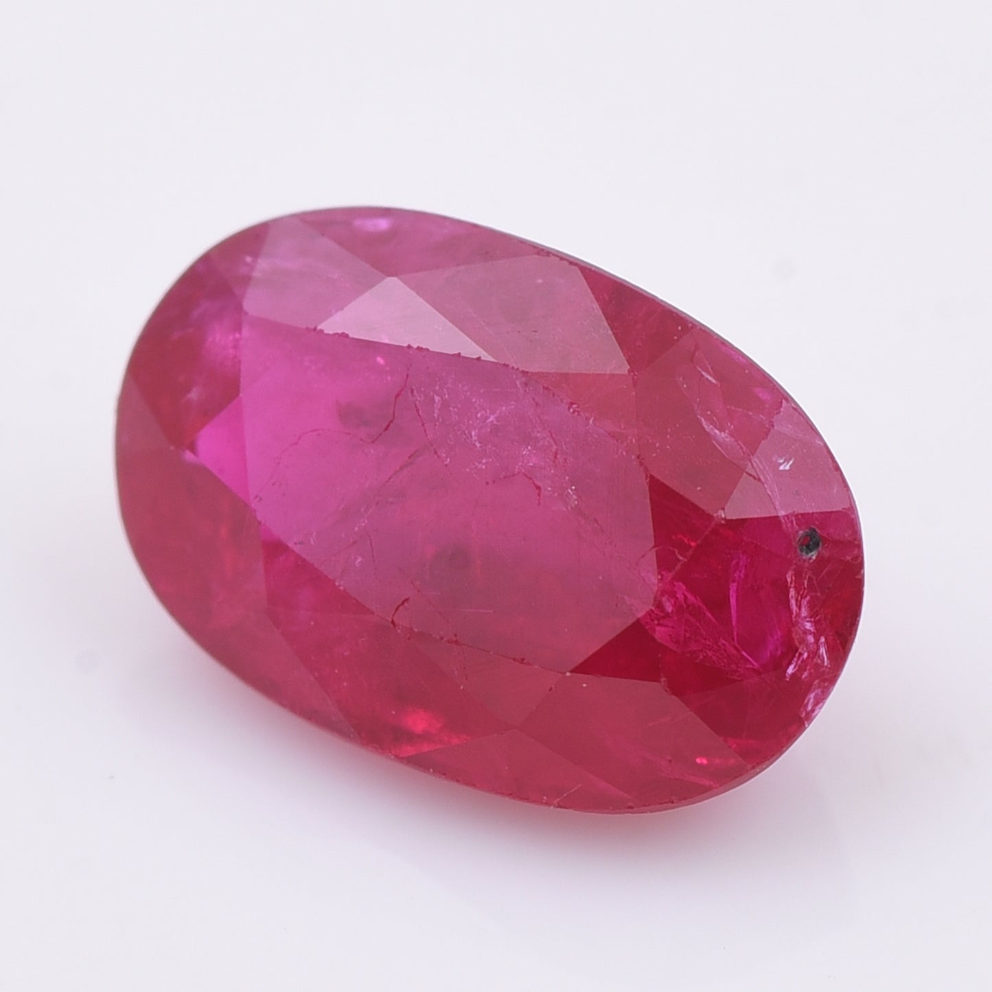 2.07 Natural Corundum Ruby Oval Mixed Cut Gemstone