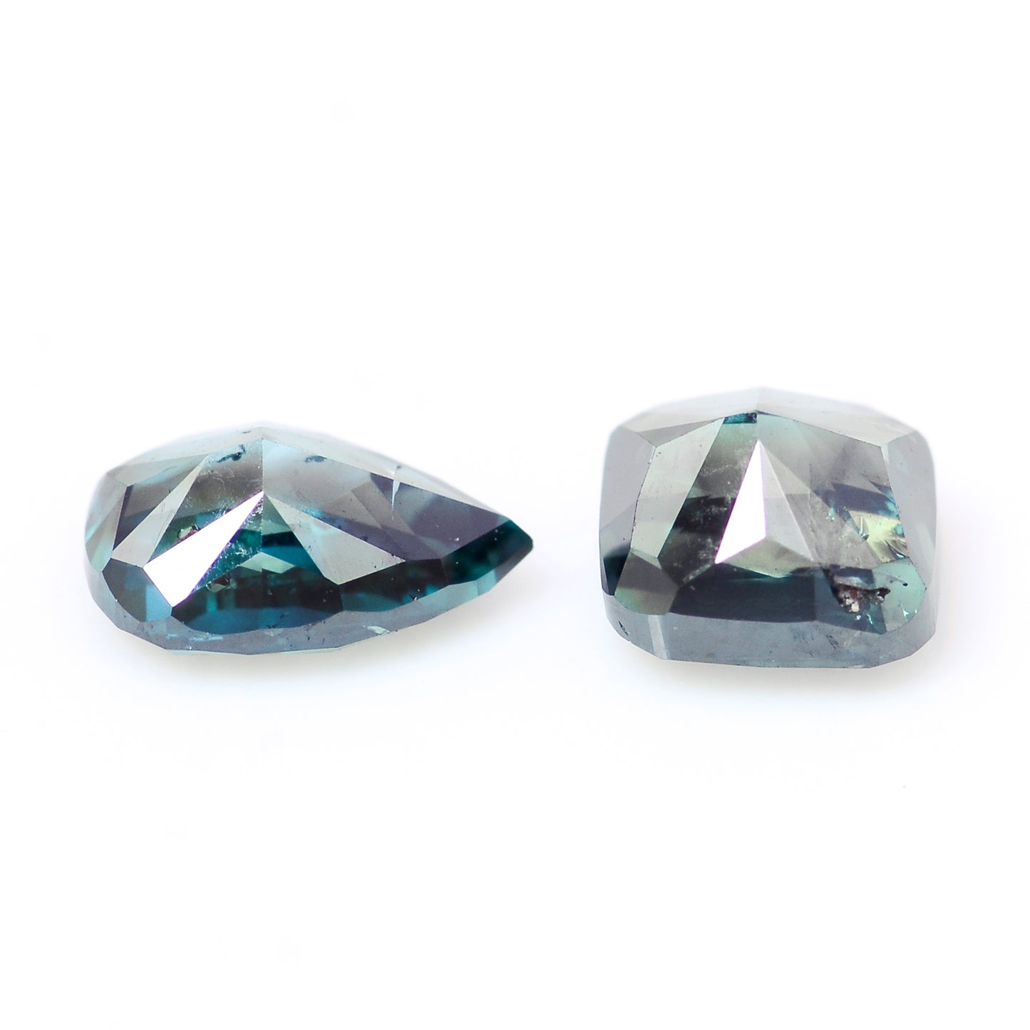 0.89 Blue Diamond Cushion, Pear Loose Diamond