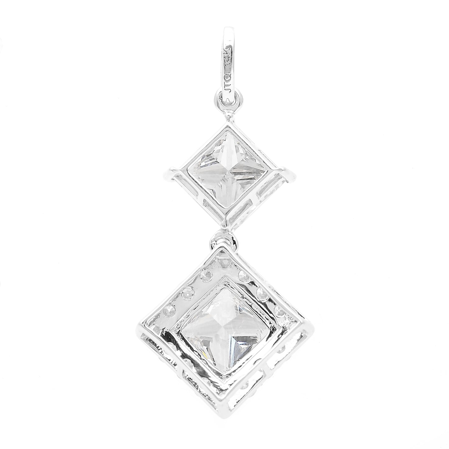3.42 Carats Lab Grown Diamond 14K Gold Pendant