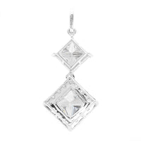 3.42 Carats Lab Grown Diamond 14K Gold Pendant