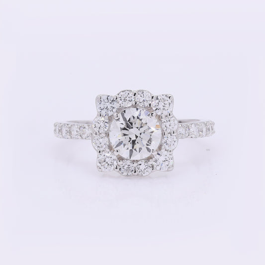 2.20 Carats Lab Grown Diamond 14K Gold Ring