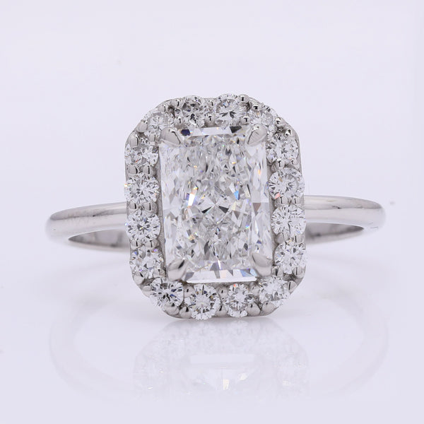2.40 Carats Lab Grown Diamond 950 Platinum Ring