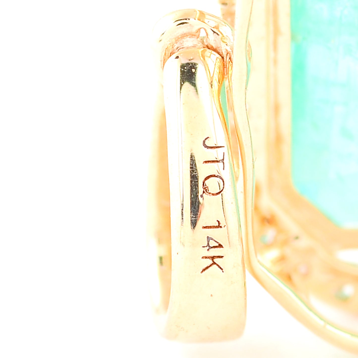 6.85 Ct Octagon Natural Emerald 14K Gold Pendant