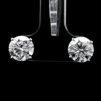3.08 Carats Lab Grown Diamond 14K Gold Earrings