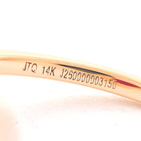1.58 Ct Oval Mixed Cut Natural Ruby 14K Gold Ring